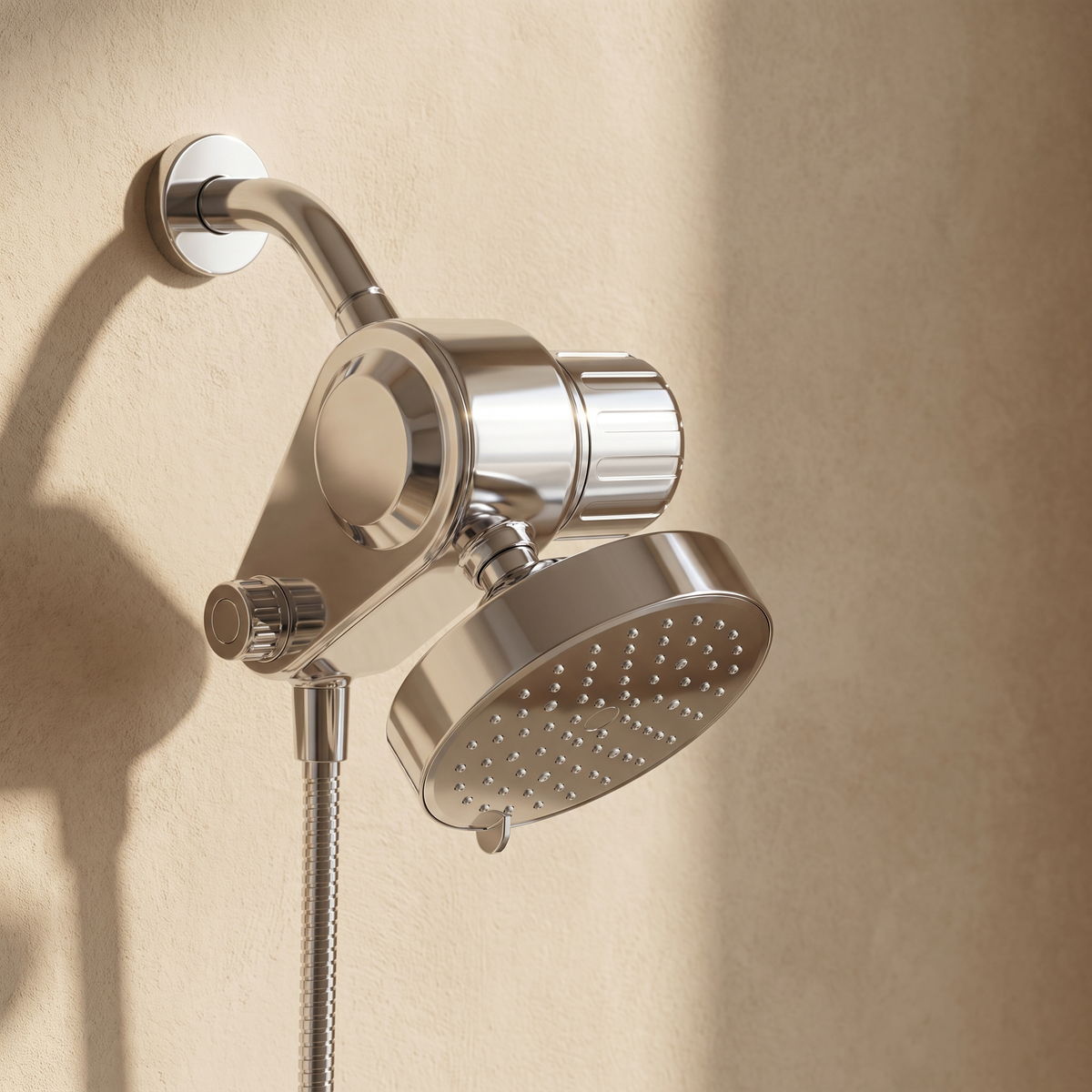 Duo Filtered Shower System — Dual Head, Polished Chrome